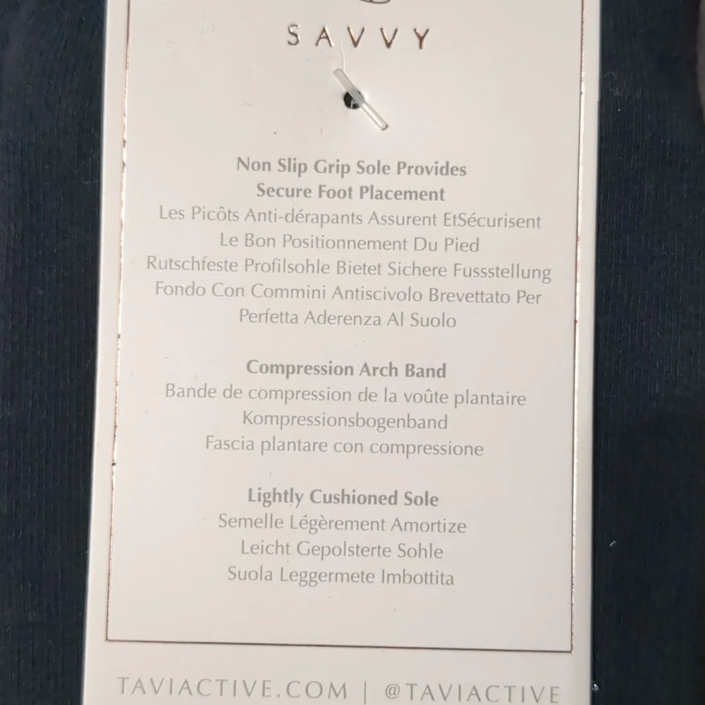Tavi club pilates grip savvy Lot Of  3 socks evergreen challenge W Sz M NWT - Picture 5 of 7